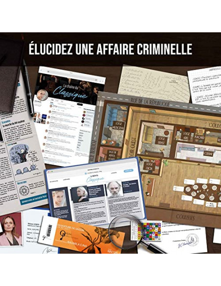 Dossiers Criminels – Le Maestro Assassiné – Escape Game D'enquête, 1 à 6 Joueurs, Dès 14 Ans – Jeu Coopératif Français