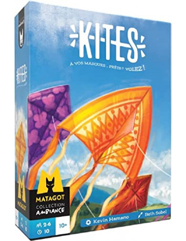 Matagot - Asmodee - Kites - Jeu de société - Jeu de rapidité coopératif - A partir de 10 Ans - 2 à 6 Joueurs - 10 Min,