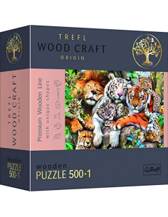 Félins dans la jungle - Puzzle 500+1 pièces