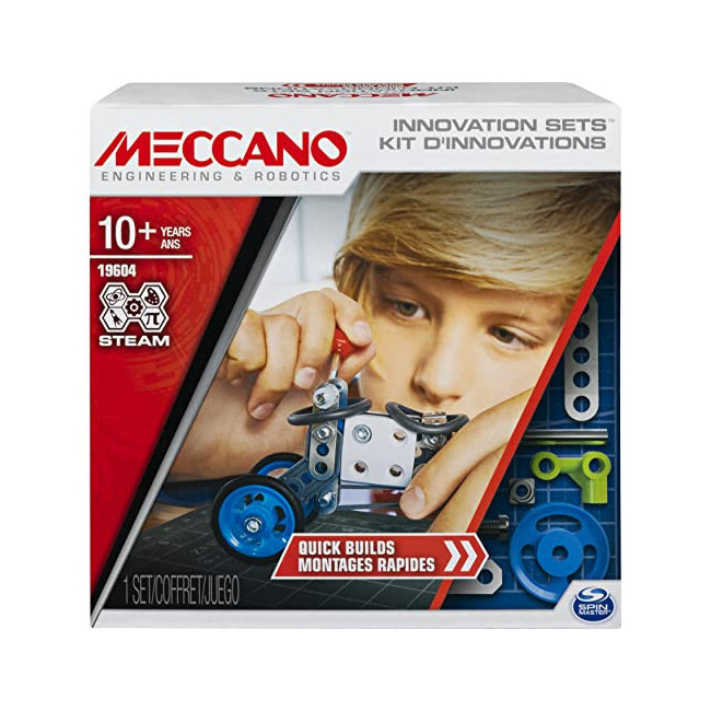 MECCANO - KIT D'INVENTIONS - RESSORTS - Coffret Inventions Avec Ressorts, 2  Outils et 1 Perforatrice Maker Tool - Jeu de Construction - 6053909 - Jouet  Enfant 10 Ans et +