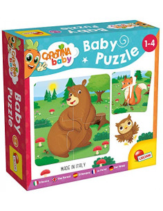 La Forêt - 6 Puzzles bébé de 4 Pièces