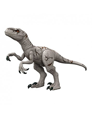 Jurassic World Figurine articulée Dino de Course Super Colossal, Grand Dinosaure de 94 cm de long avec trappe ventrale,