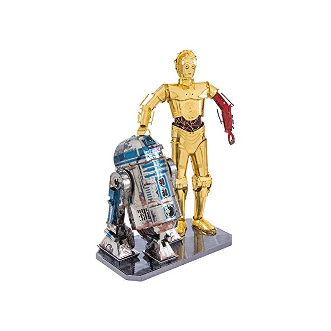 Fascinations-C-3PO Star Wars C-3PO & R2-D2 Building Set, MMG276, Multicolore