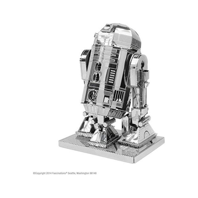 Metal Earth Modèle 3D Star Wars R2D2 – Figurine Saga Star Wars R2-D2 – Maquette Metallique – Puzzle 3D en Metal de 6.93 x...
