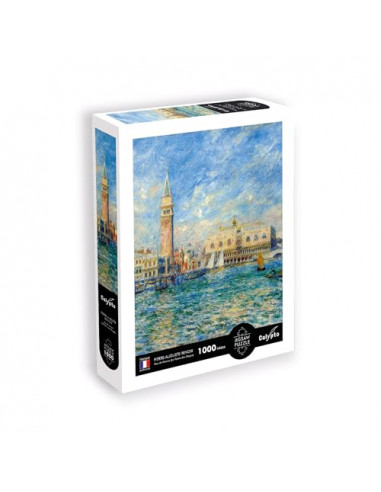 Création Véronique Debroise Puzzle 1000 pièces : Vue de Venise (Le Palais des Doges), Pierre-Auguste Renoir