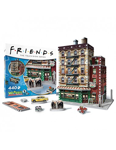 Wrebbit3D, Friends: Central Perk Café (440pc), 3D Puzzle, Ages 14+