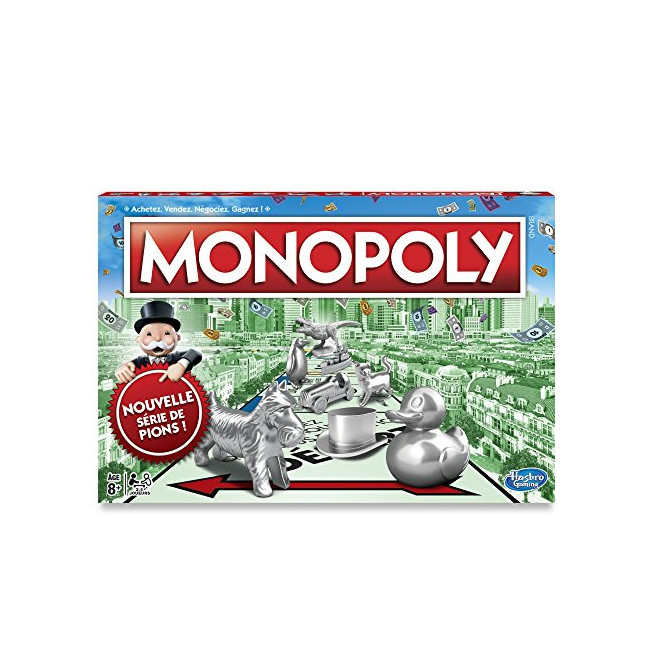 Monopoly, Jeu pour la Famille et Les Enfants, 2 à 6 Joueurs, dès 8 Ans, inclut des Cartes choisies par Le Public