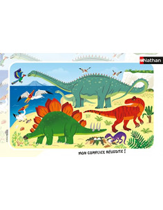 Puzzle Cadre 15 pièces - Les dinosaures du Jurassique