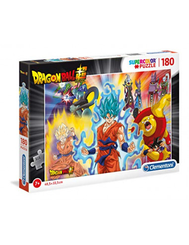 Clementoni- Supercolor Puzzle-Dragon Ball Super-180 pièces- 29761